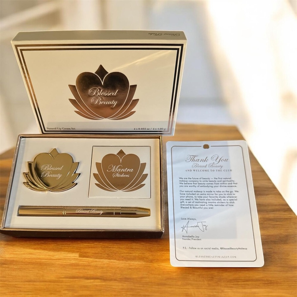 Gold Lip Cream Set - Luxe Gift Box